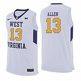 West Virginia Mountaineers 13 Teddy Allen White College Basketball Jersey Dzhi,baseball caps,new era cap wholesale,wholesale hats